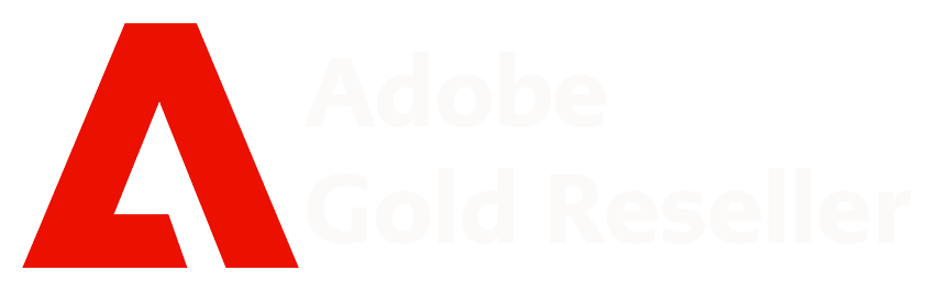 Adobe Gold Reseller logo with a prominent red 'A' on the left.