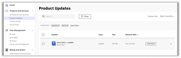 Autodesk Manage Portal, Product Updates, Revi 2023.1.1