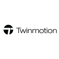 Twinmotion logo with a stylized 'T' icon in black next to the word 'Twinmotion.'